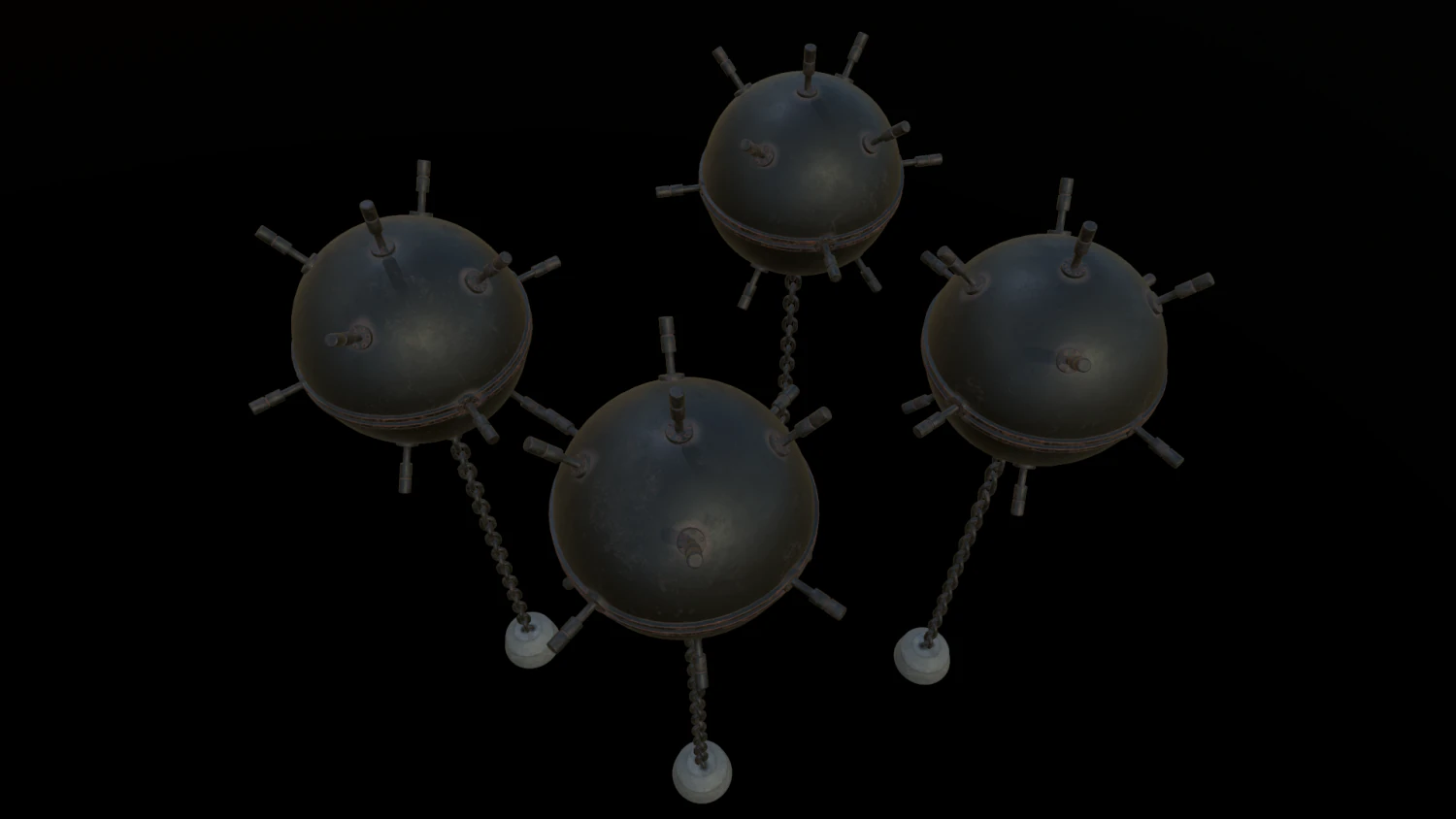 deniz mayını 3D Model .c4d .max .obj .3ds .fbx .stl .blend 
