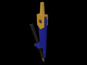 drawing compass plastic Modello 3D