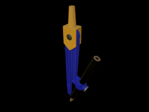 drawing compass plastic 3D Model
