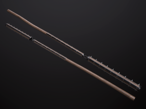 battle flail Modèle 3D