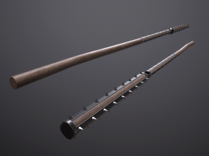 battle flail Modèle 3D