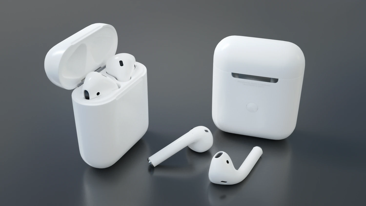 apple airpods 2 3D Model .c4d .max .obj .3ds .fbx .stl .blend