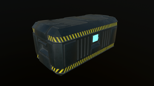 sci-fi container 3D 모델 .c4d .max .obj .3ds .fbx .stl .blend 