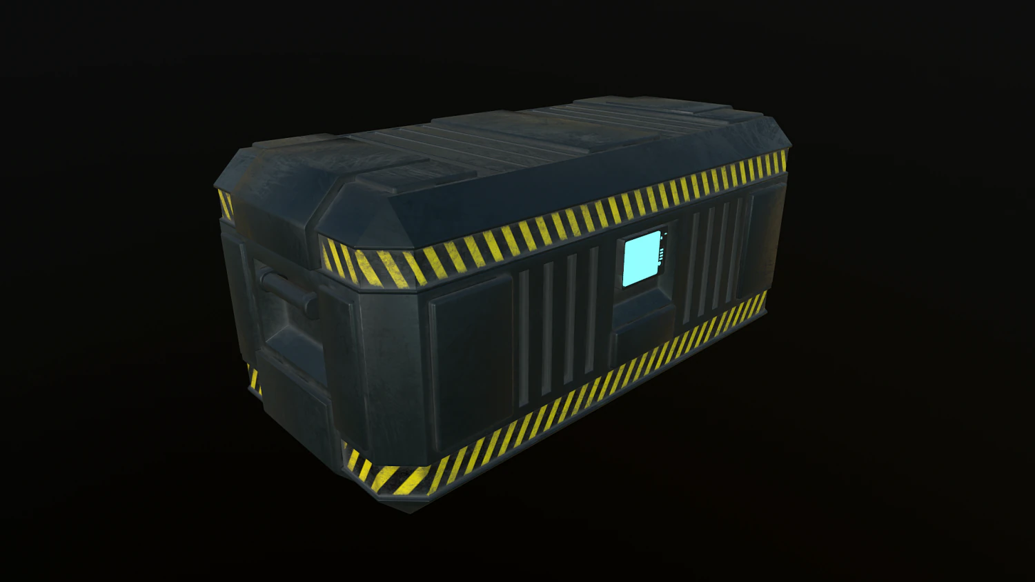 sci-fi container 3D Model .c4d .max .obj .3ds .fbx .stl .blend 