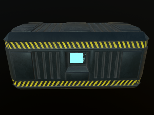 sci-fi container 3D 모델