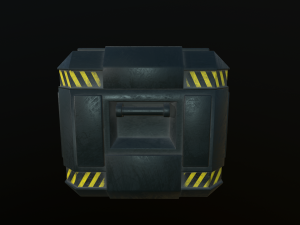 sci-fi container 3D 모델