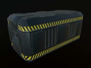 sci-fi container 3D 모델