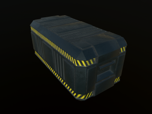 sci-fi container 3D 모델