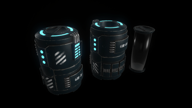 sci-fi container Modèle 3D .c4d .max .obj .3ds .fbx .stl .blend 