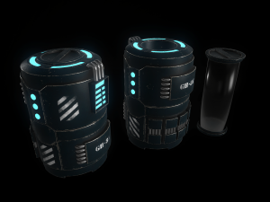 sci-fi container 3D Model