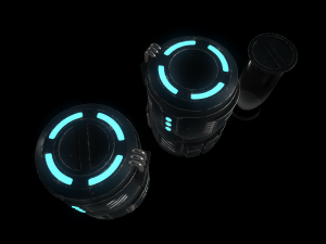 sci-fi container Modèle 3D