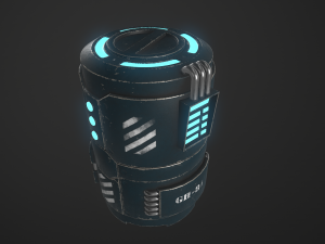 sci-fi container Modèle 3D
