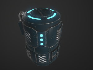 sci-fi container Modèle 3D
