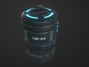 sci-fi container Modèle 3D