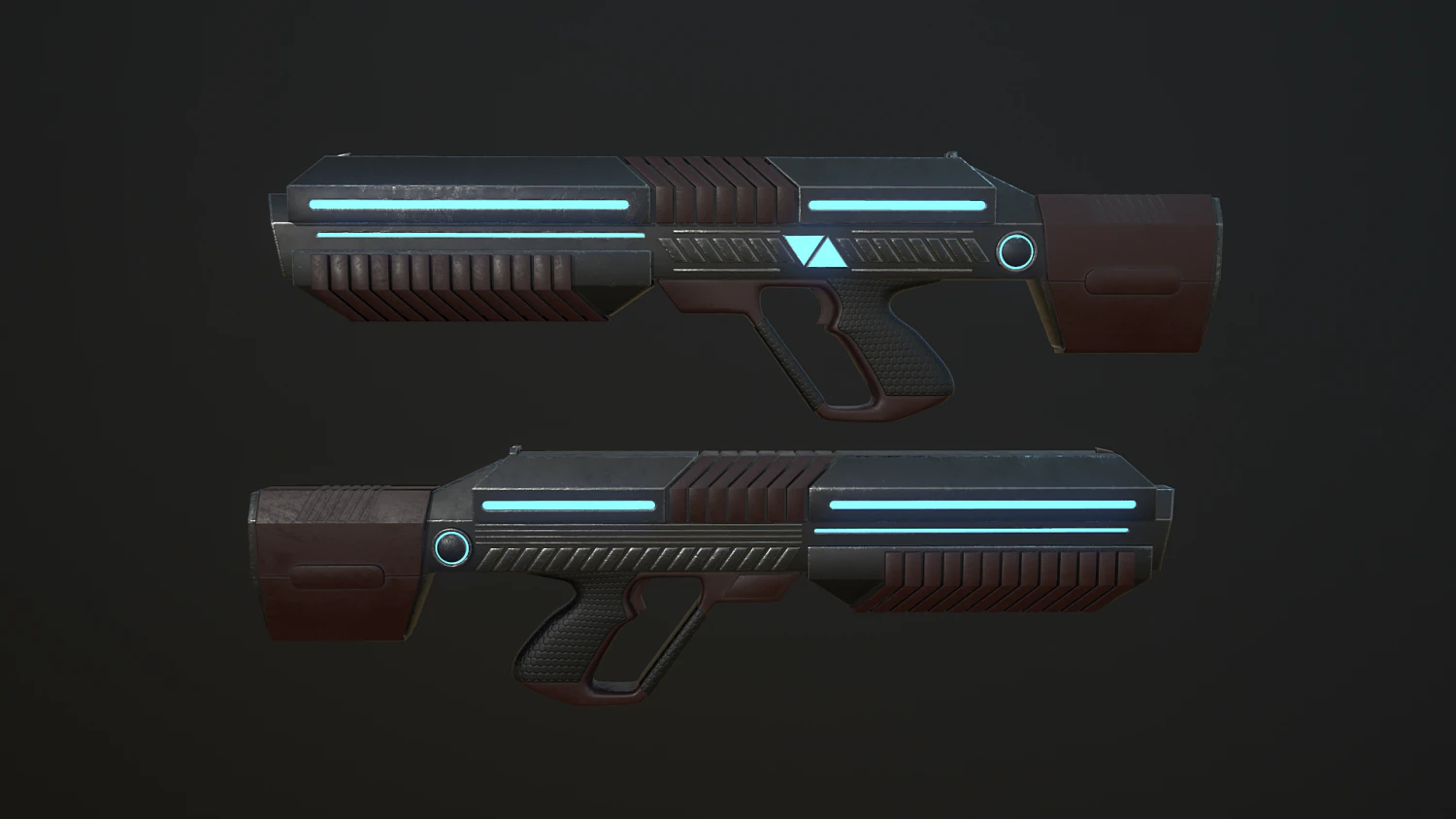 sci-fi rifle 3D Model .c4d .max .obj .3ds .fbx .stl .blend 