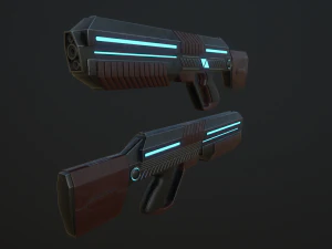 sci-fi rifle 3D Model