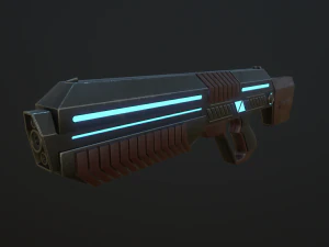 sci-fi rifle 3D Model