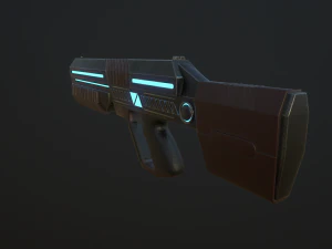 sci-fi rifle 3D Model