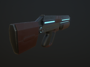 sci-fi rifle Modelo 3D