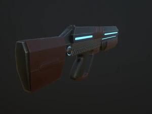 sci-fi rifle 3D Model