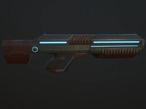 sci-fi rifle 3D Model