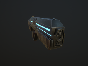 sci-fi rifle Modelo 3D
