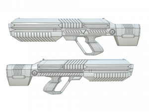 sci-fi rifle Modelo 3D