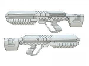 sci-fi rifle 3D Model