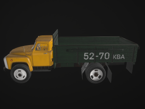 old truck haz-52 Modello 3D