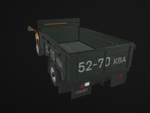 old truck haz-52 Modello 3D