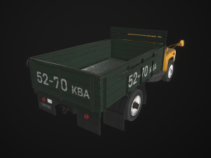 old truck haz-52 Modello 3D