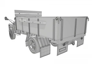 old truck haz-52 3D Model