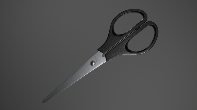office scissors Modello 3D .c4d .max .obj .3ds .fbx .stl .blend 