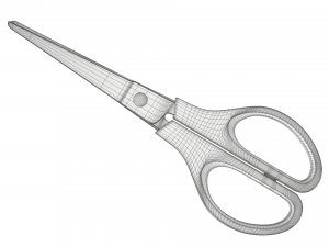 office scissors Modello 3D