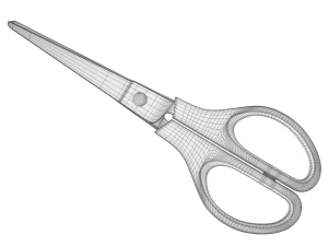 tesoura de escrit&oacute;rio Modelo 3D