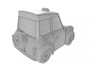 mini taxi car Modelo 3D