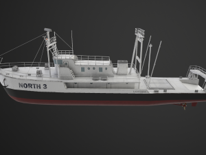 fishing trawler 3D Model
