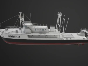 fishing trawler 3D Model