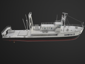 fishing trawler 3D Model