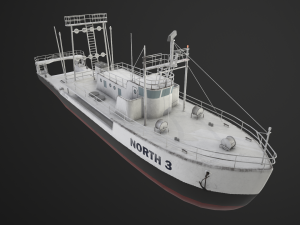 fishing trawler 3D Model
