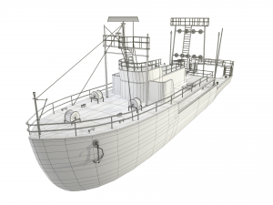 fishing trawler 3D Model