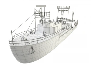 fishing trawler 3D Model