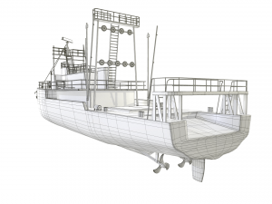 fishing trawler 3D Model