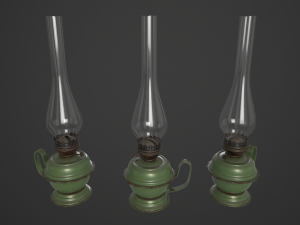 old kerosene lamp 3D Model