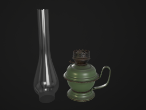 old kerosene lamp 3D Model