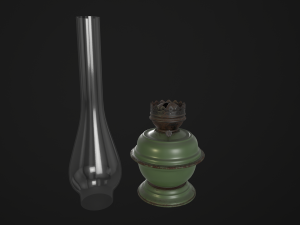 old kerosene lamp 3D Model