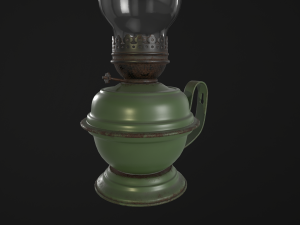 old kerosene lamp 3D Model