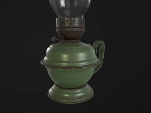 old kerosene lamp 3D Model