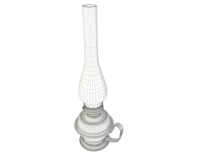 old kerosene lamp 3D Model