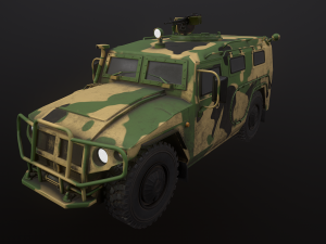 gaz tiger 2330 car 3D Model
